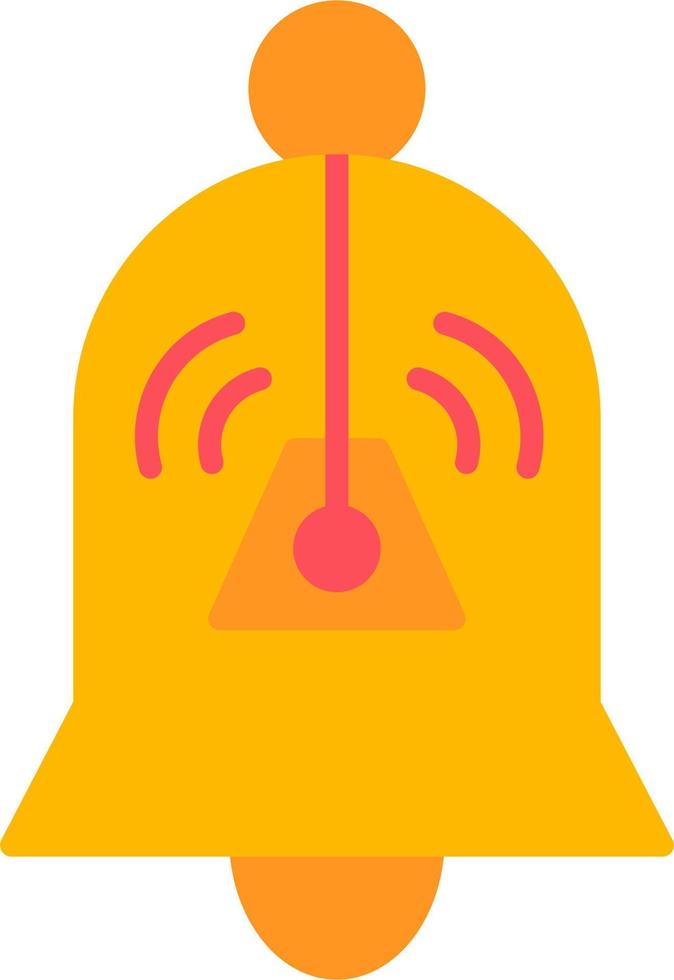 icono de vector de campana de escuela