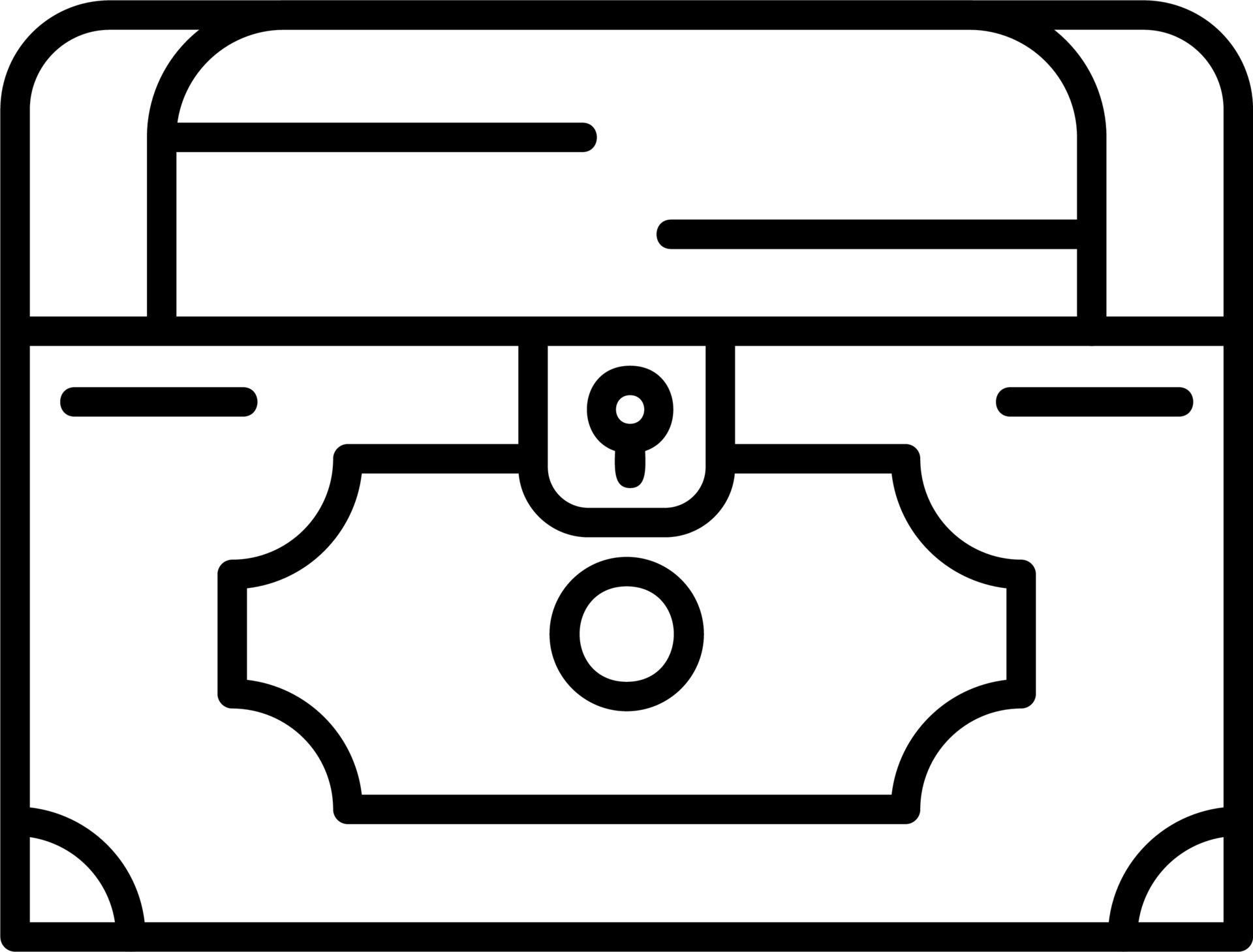 Chest Vector Icon 20887032 Vector Art at Vecteezy