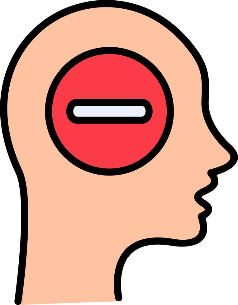 Negative thinking Vector Icon
