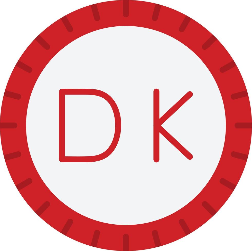 Denmark Dial code Vector Icon