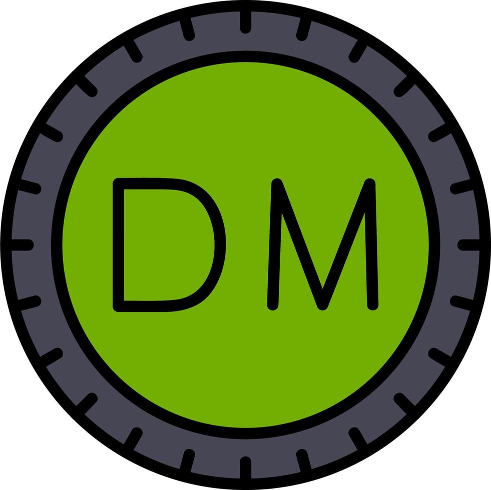 dominica marcar código vector icono
