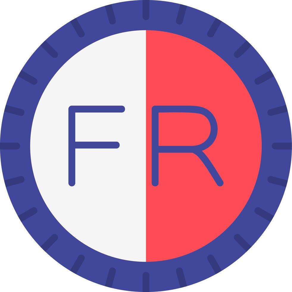 Francia marcar código vector icono