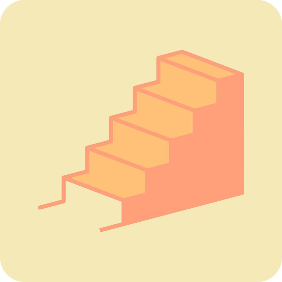 icono de vector de escaleras