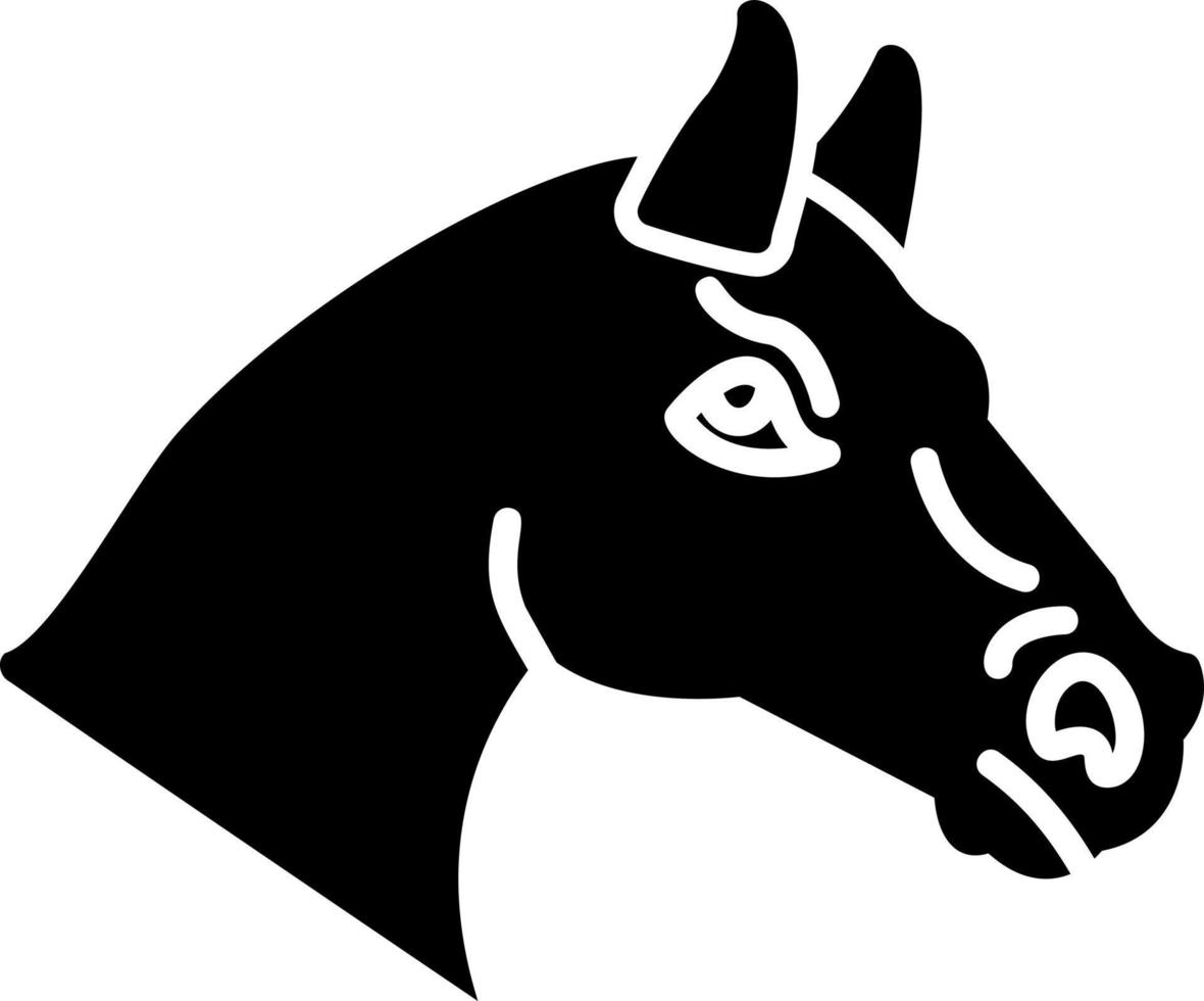 icono de vector de caballo