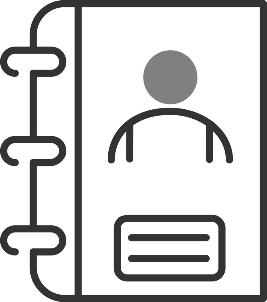 Contact book Vector Icon