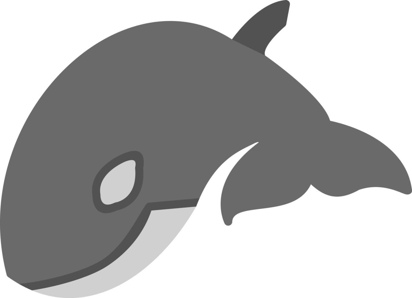 icono de vector de pez orca