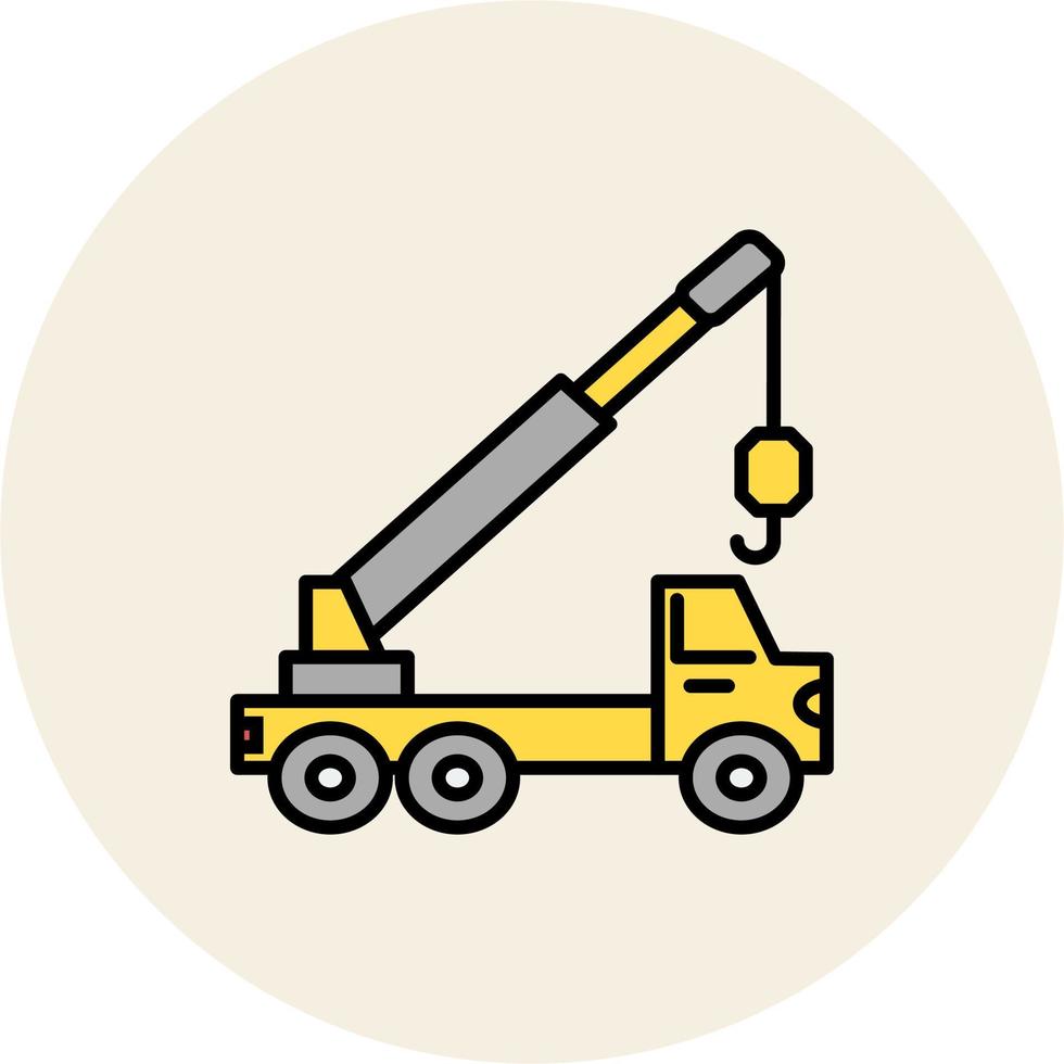 Crane truck Vector Icon