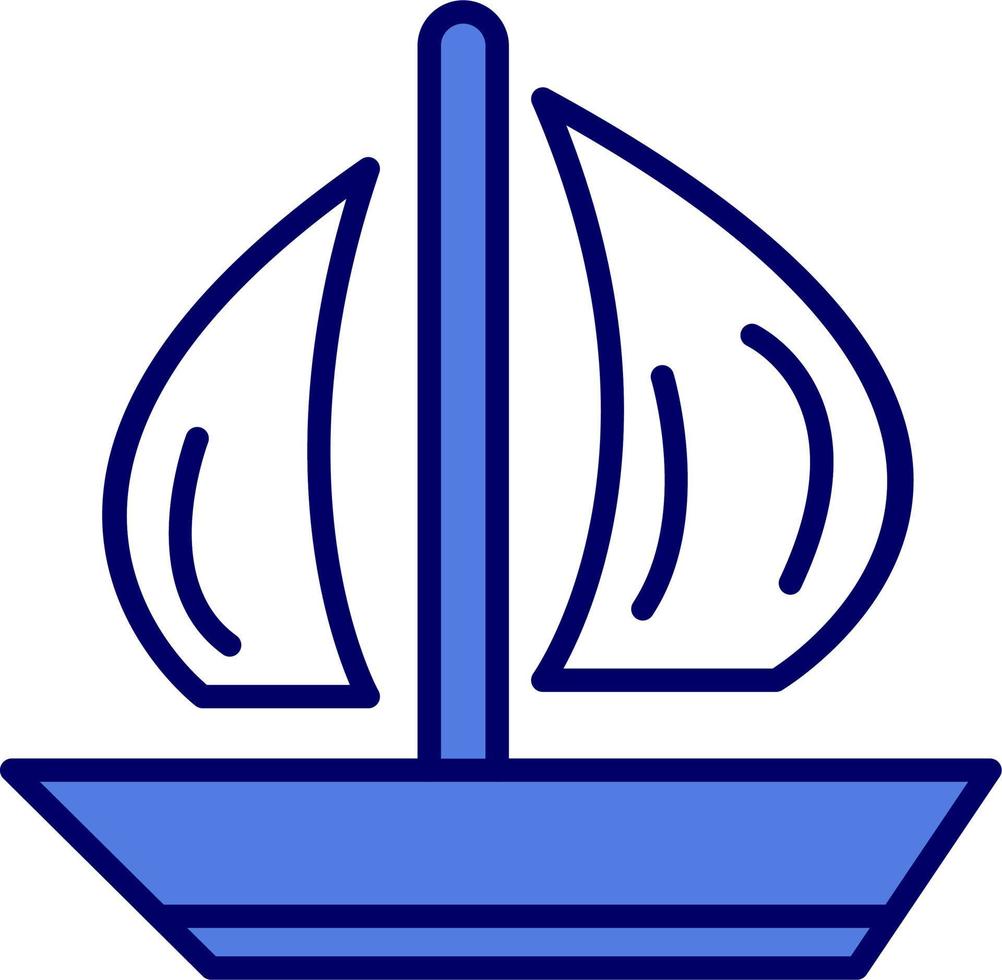 icono de vector de barco de vela