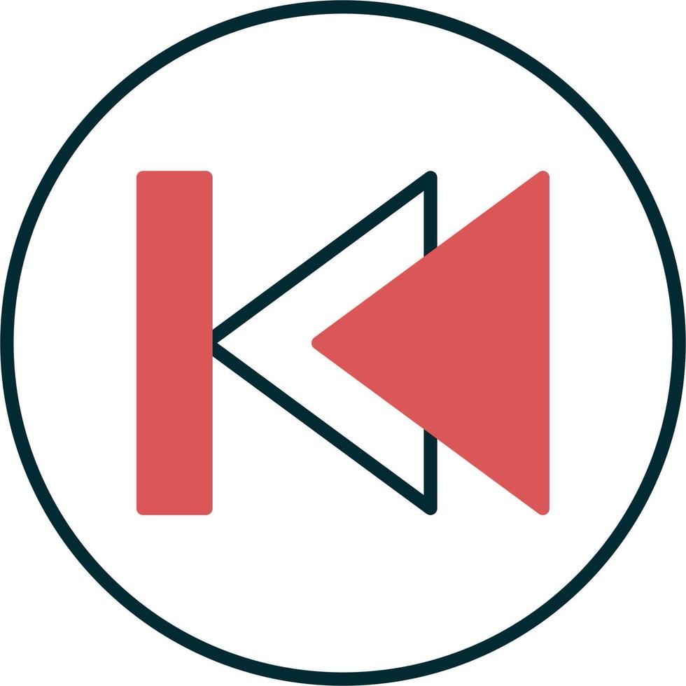 Previous track Vector Icon
