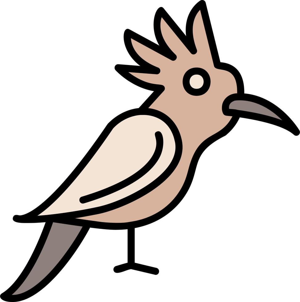 Hoopoe Vector Icon