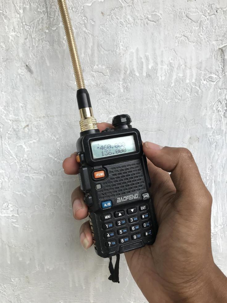 Magelang,Indonesia,2023-handy talky that is used to help the smooth running of an event. photo