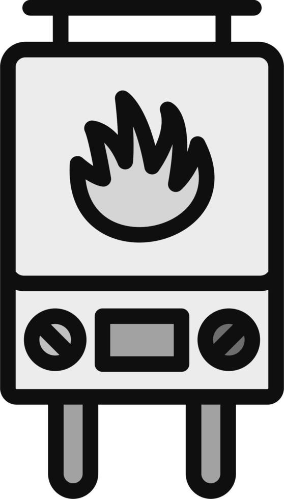 Gas Heater Vector Icon