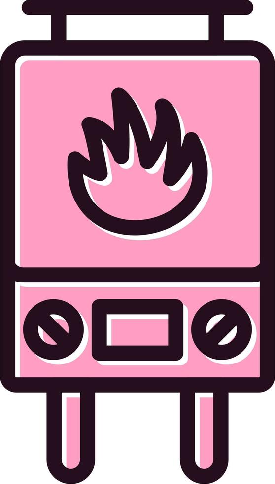 Gas Heater Vector Icon