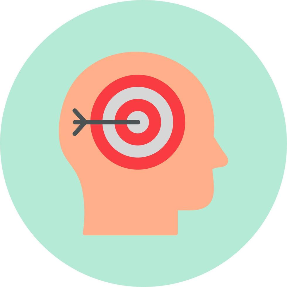 Goal concept icon vector