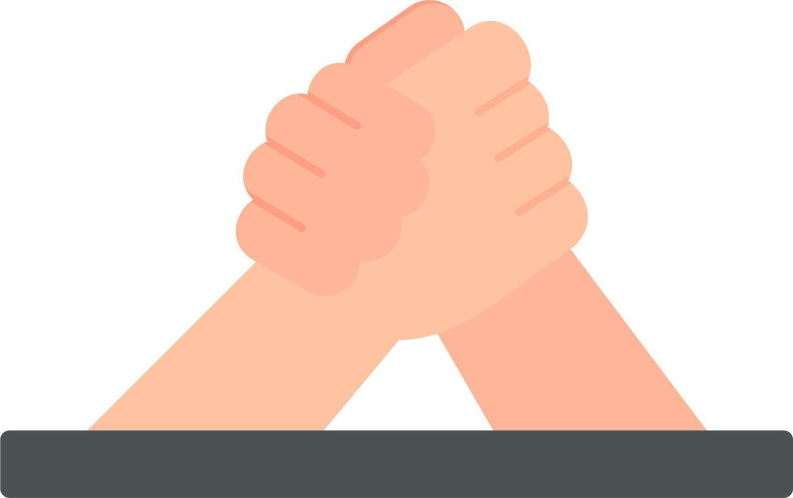 Arm Wrestling Icon vector
