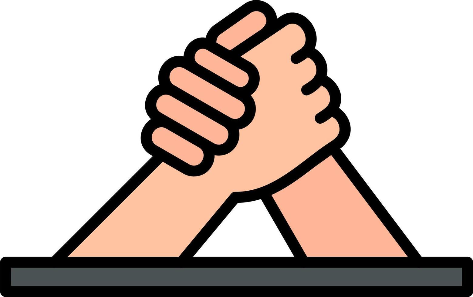 Arm Wrestling Icon vector