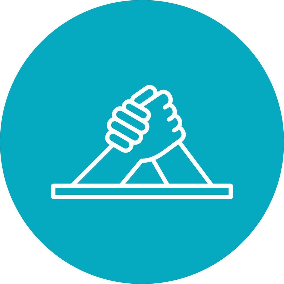 Arm Wrestling Icon vector