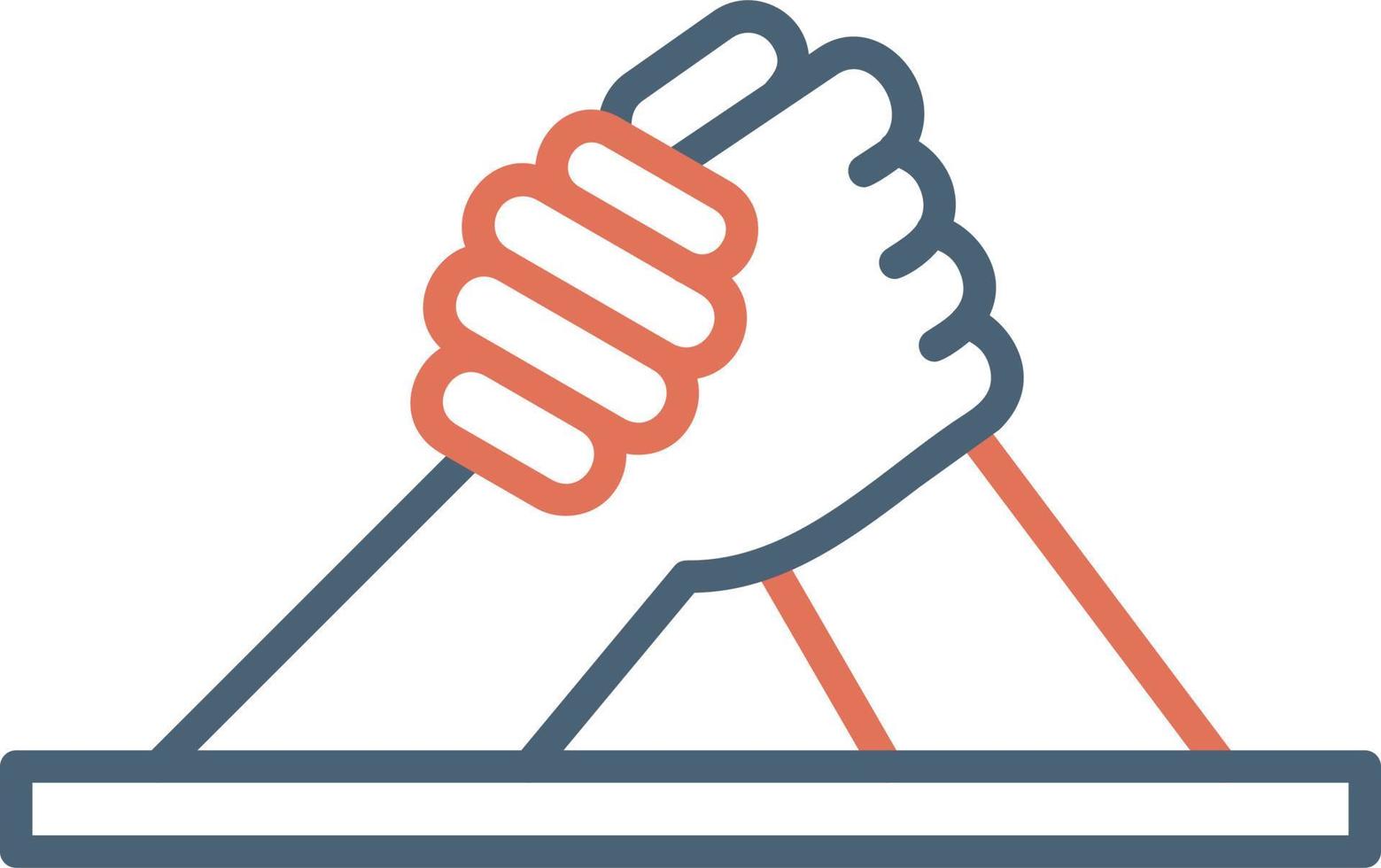 Arm Wrestling Icon vector