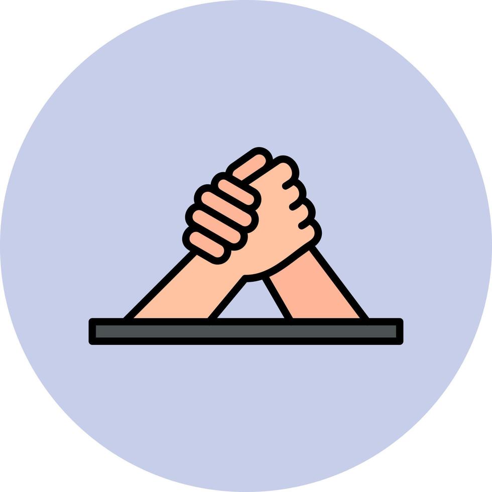 Arm Wrestling Icon vector