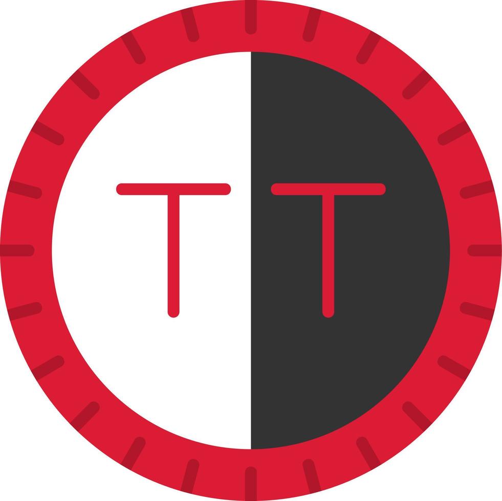 trinidad y tobago marcar código vector icono