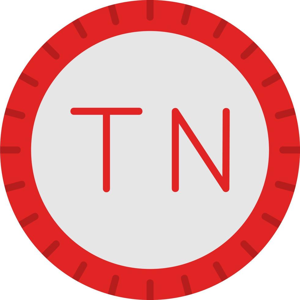 Túnez marcar código vector icono