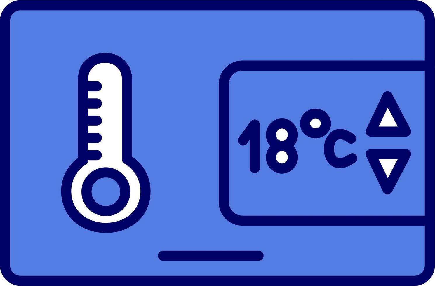 icono de vector de control de temperatura