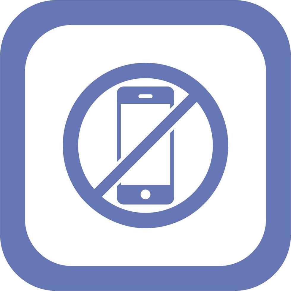 No Smartphone Vector Icon
