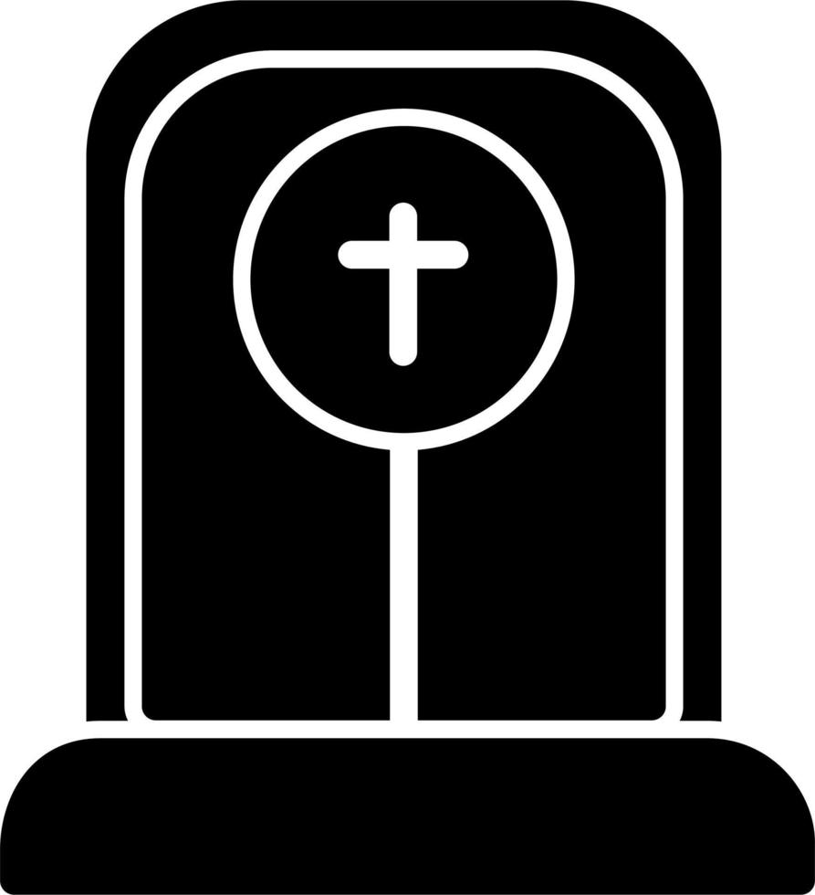 icono de vector de cementerio