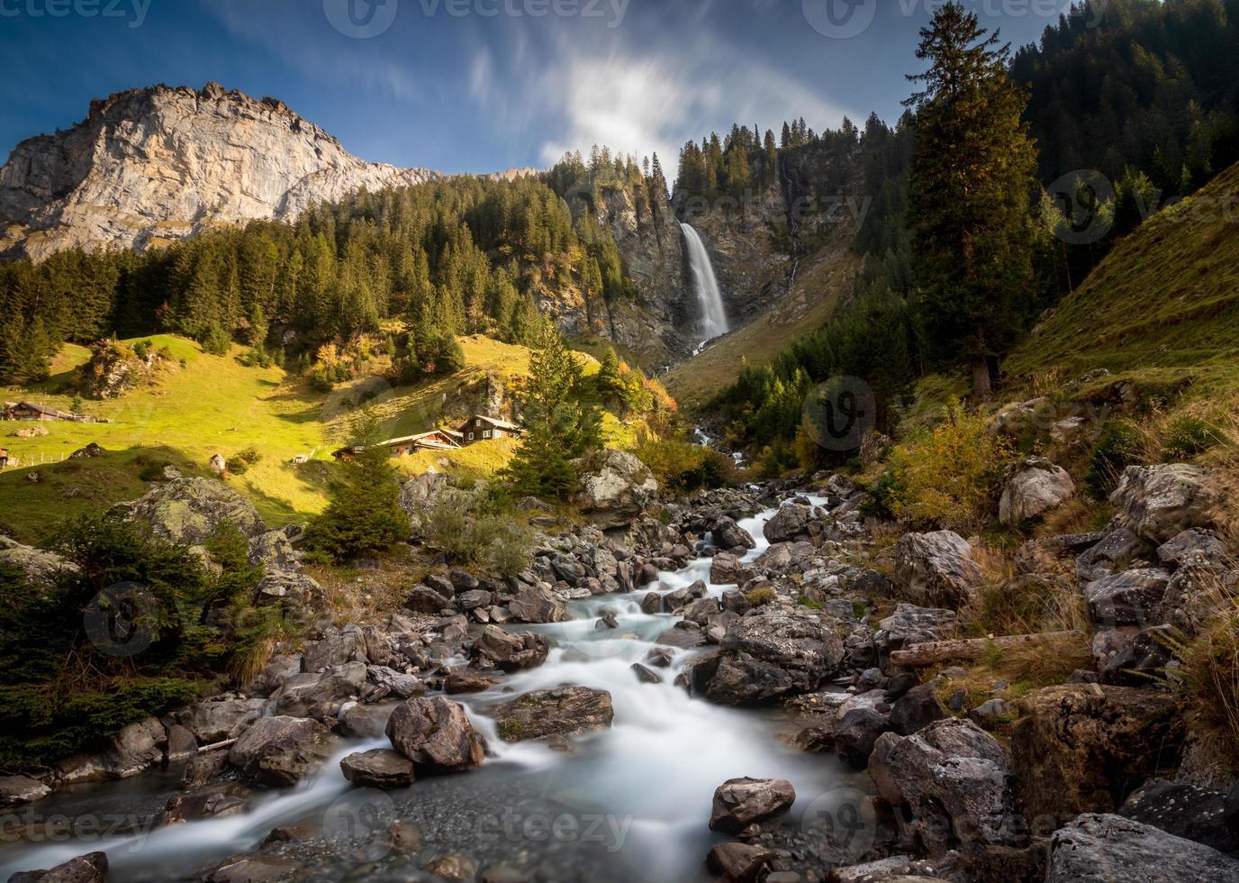 waterfall and creek photo