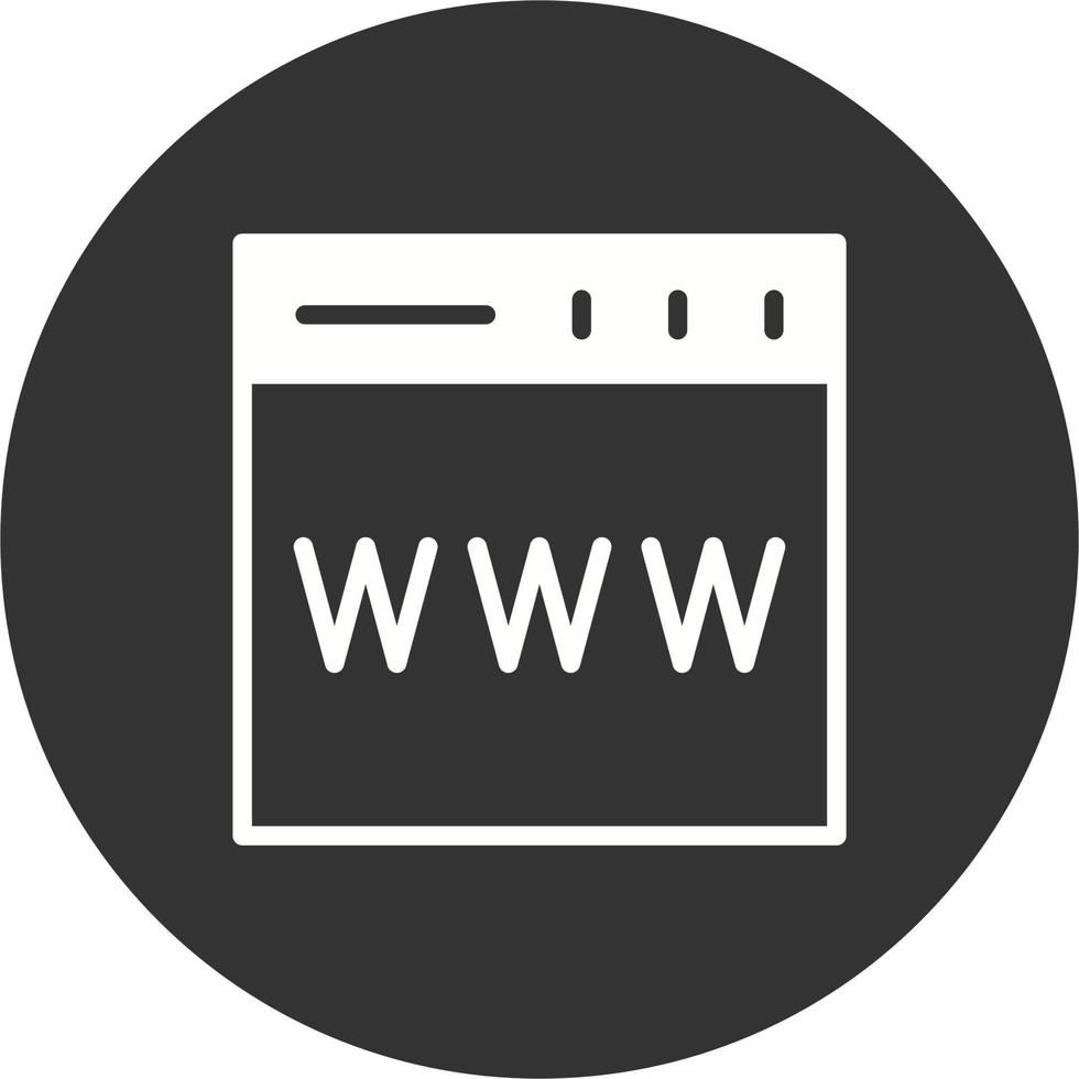 icono de vector de página web