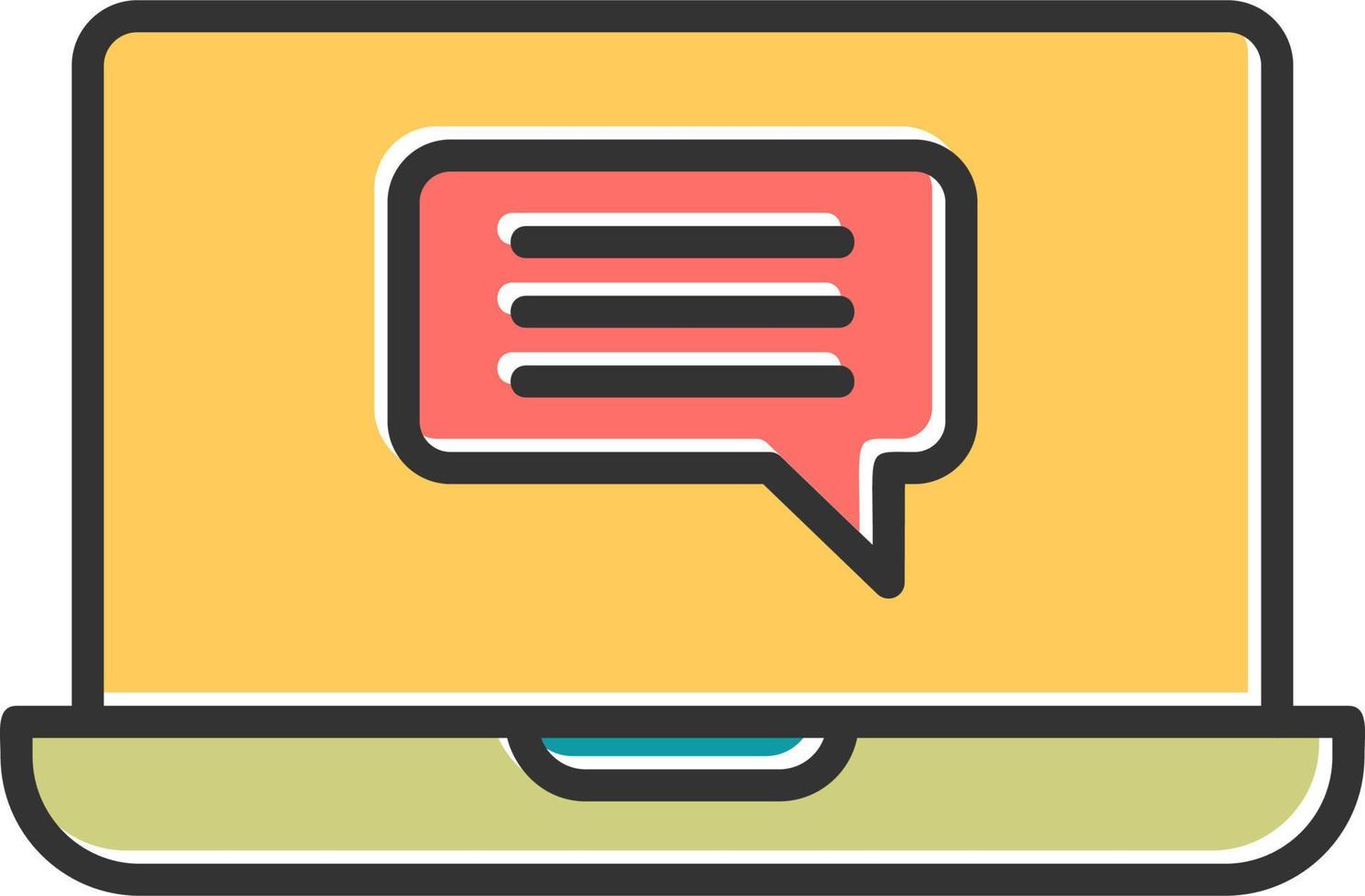 Online Conversation Vector Icon