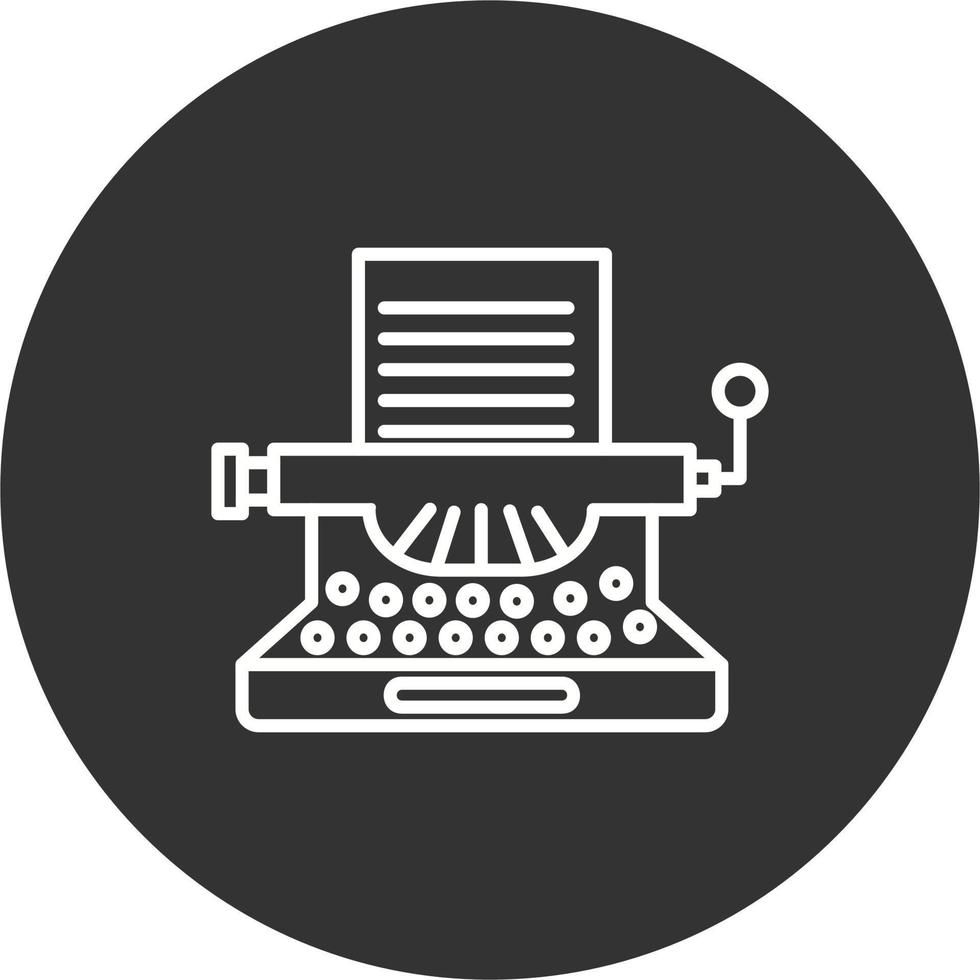 icono de vector de máquina de escribir