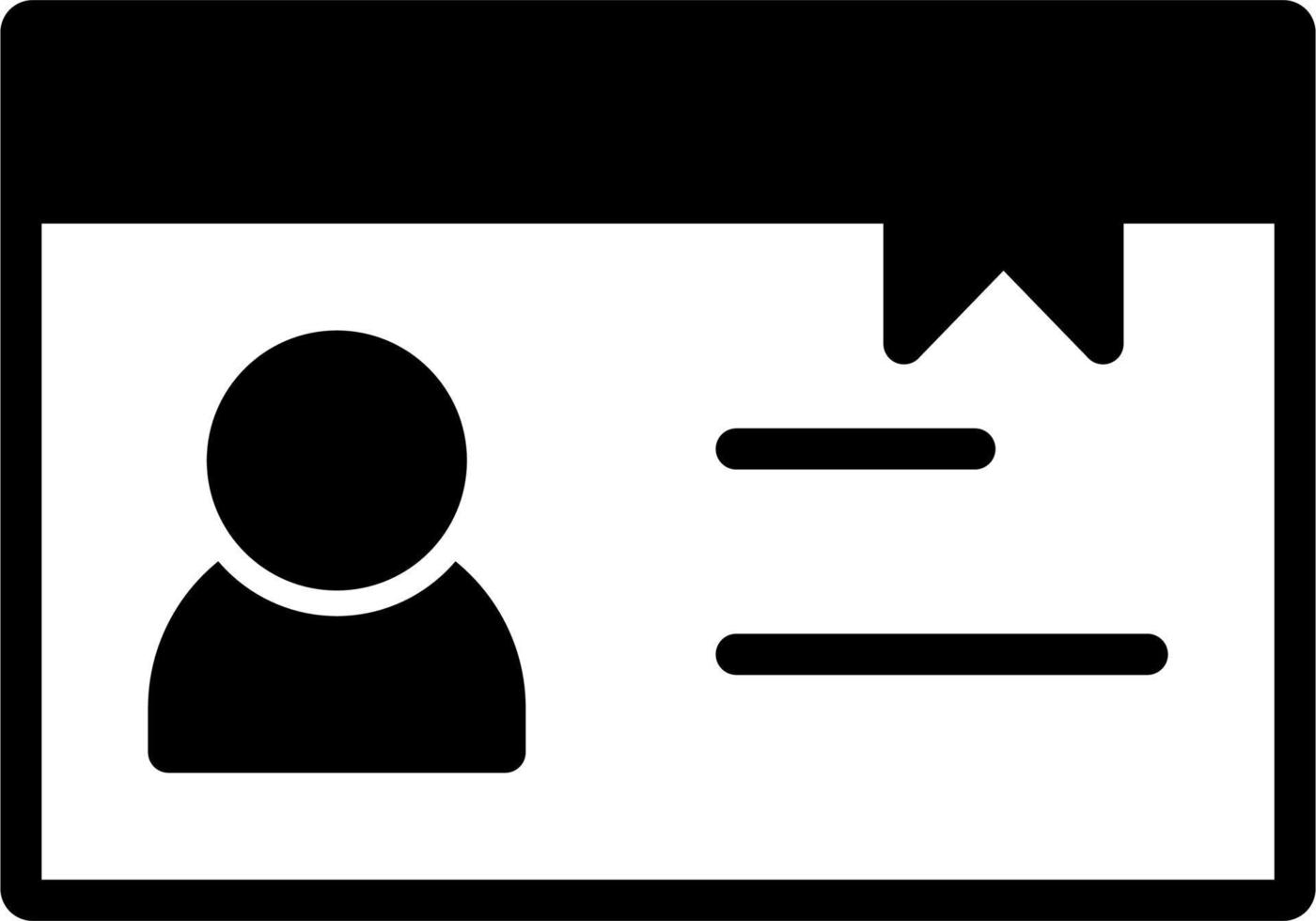 Membership Card Vector Icon