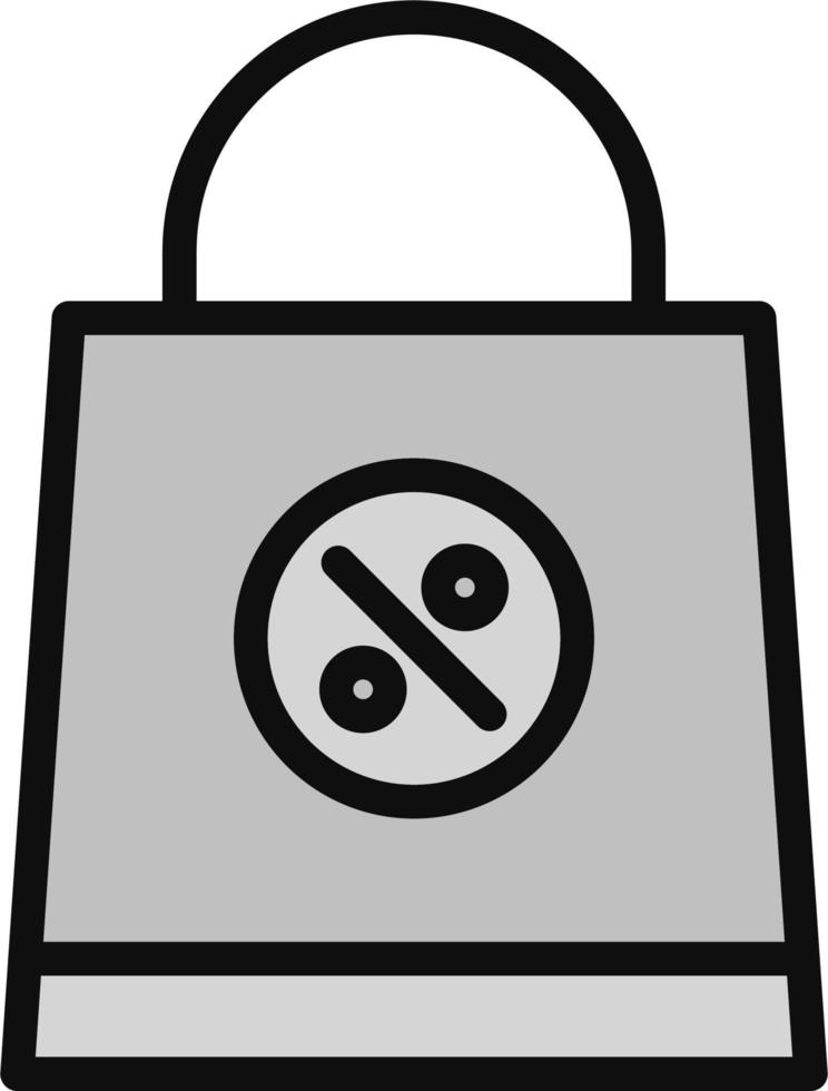 icono de vector de bolsa de compras