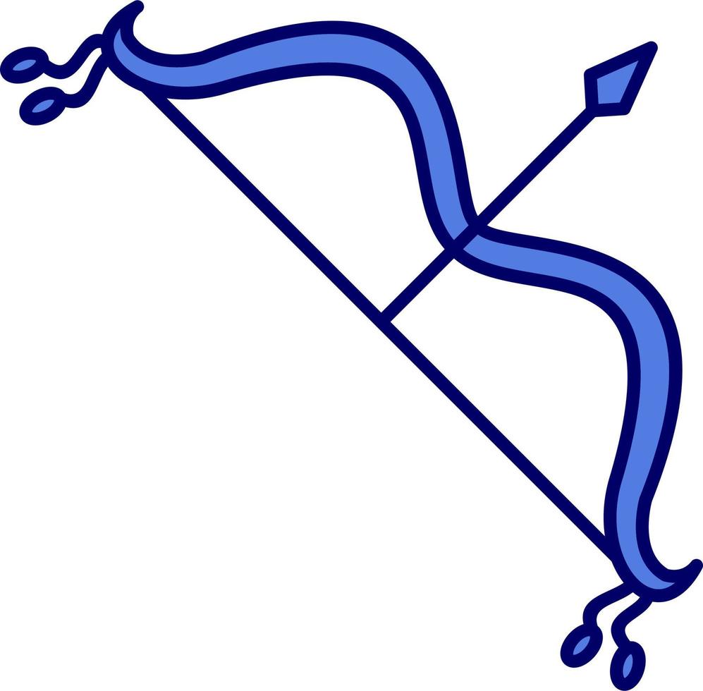 Arch and Bow Vector Icon
