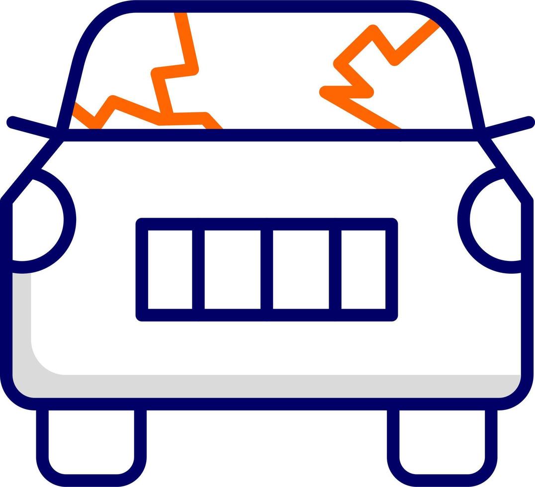 Broken Car Vector Icon