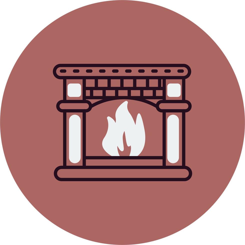 Fire place Vector Icon