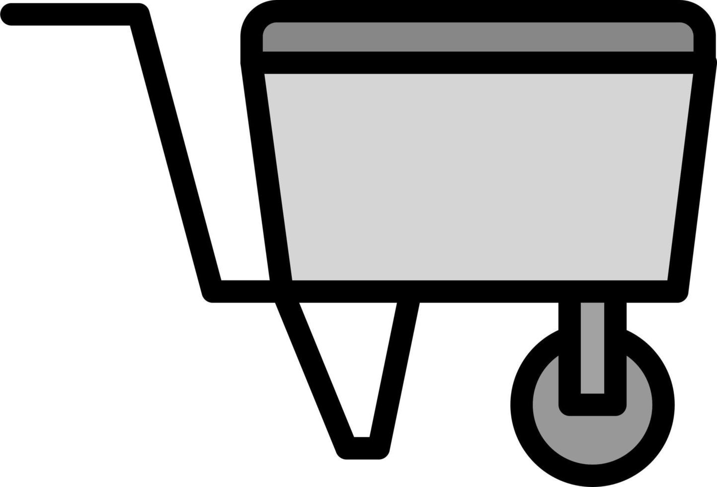 Wheelbarrow Vector Icon