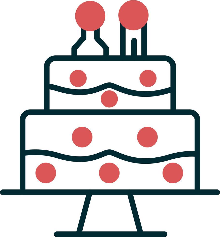 Wedding cake Vector Icon