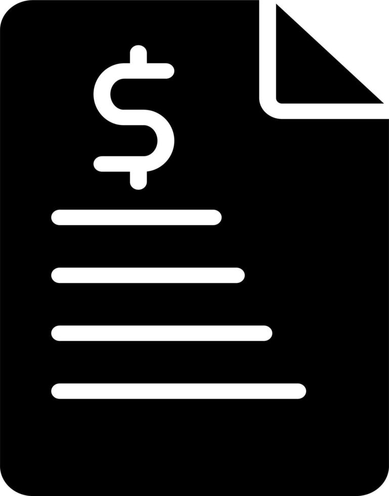 Bill Vector Icon