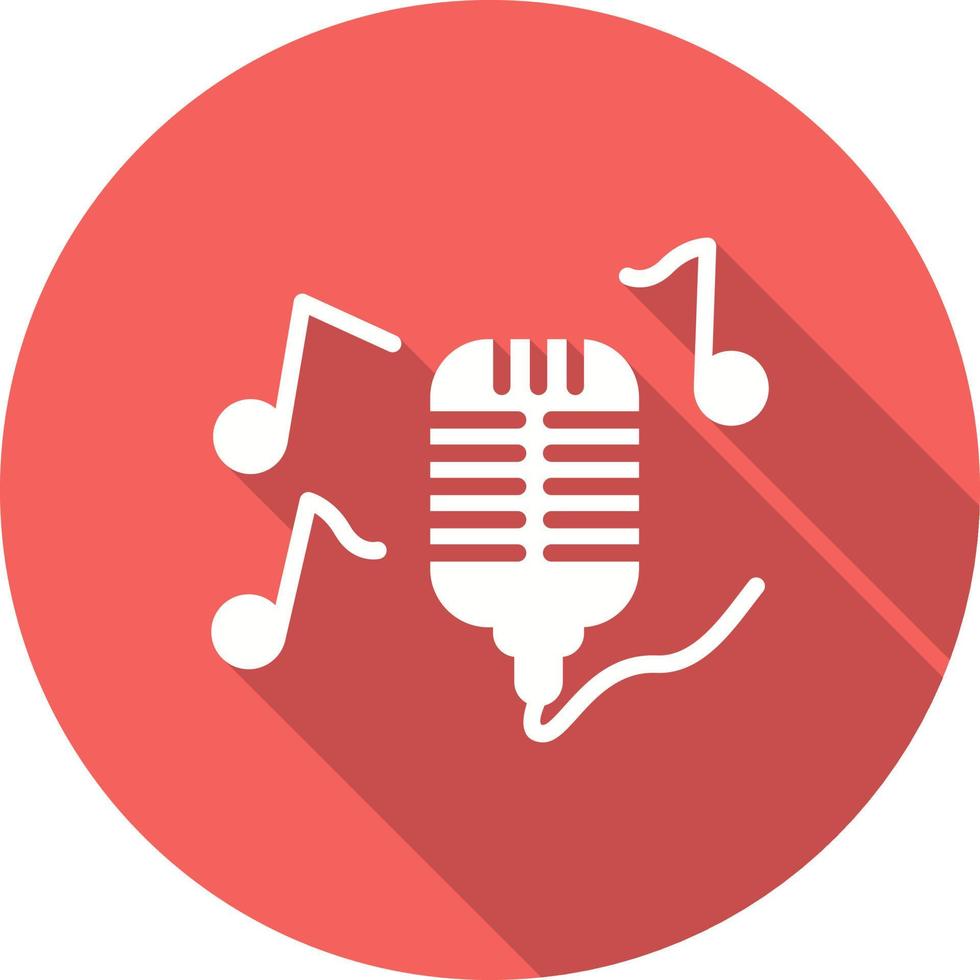 Singing Vector Icon