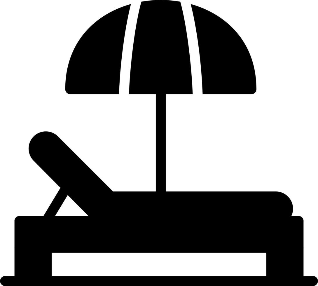 Sunbed Vector Icon