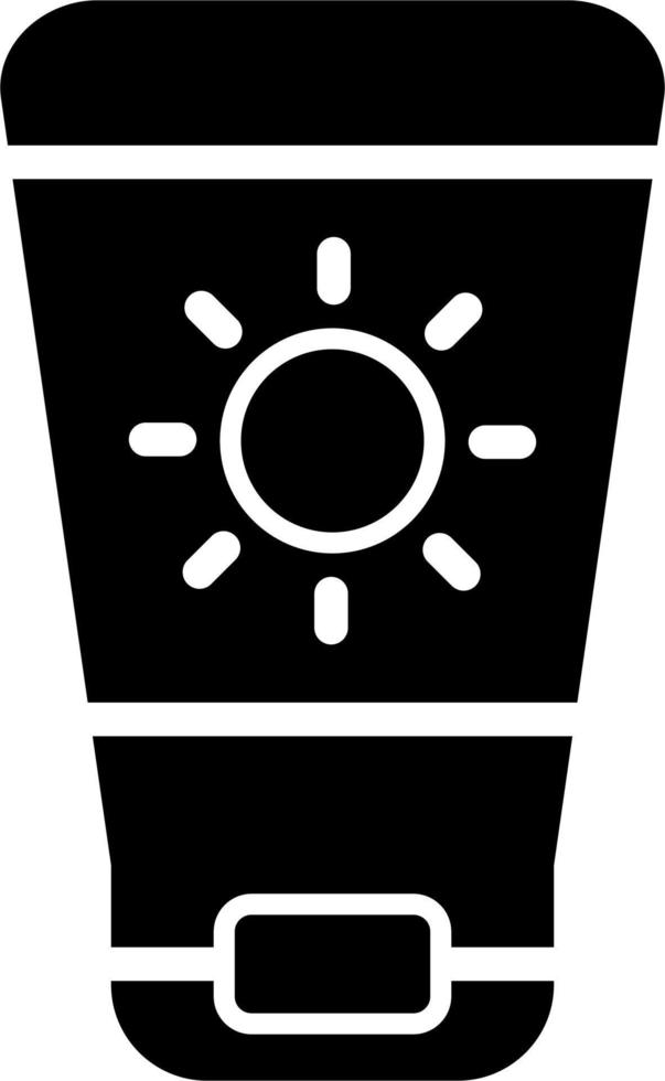 Sun Cream Vector Icon