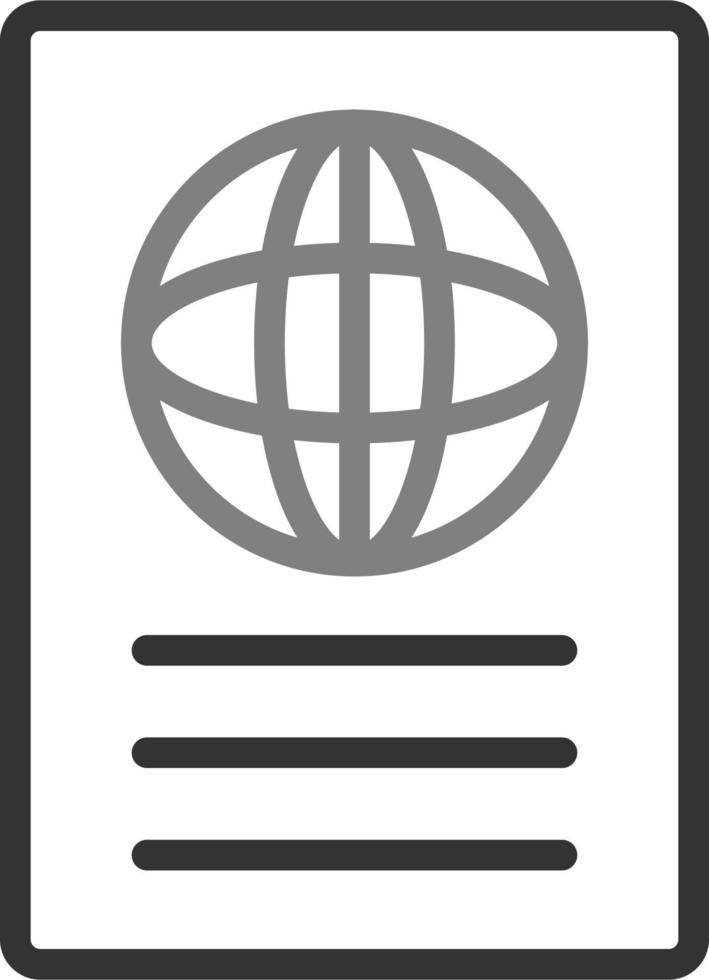 icono de vector de pasaporte