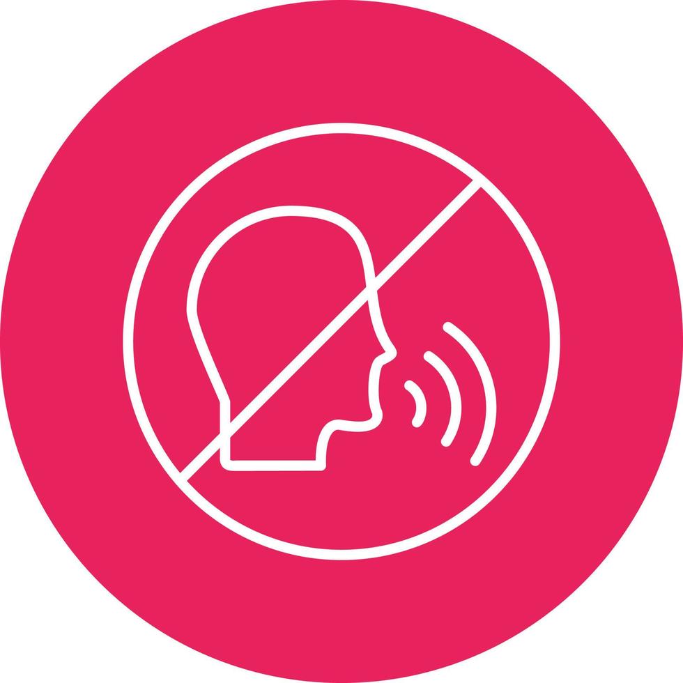 No Talking Vector Icon