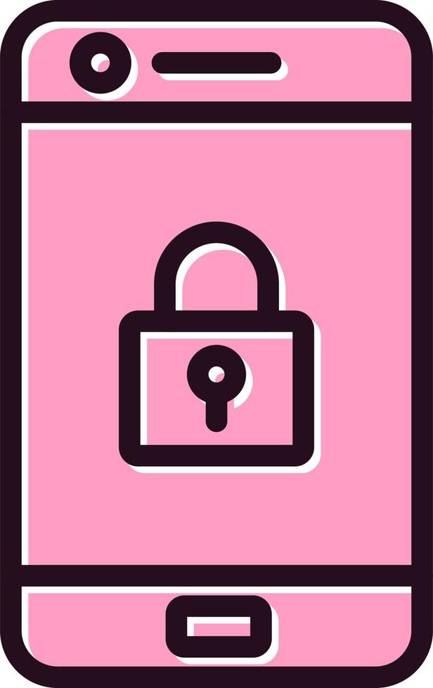 Mobile Security Vector Icon