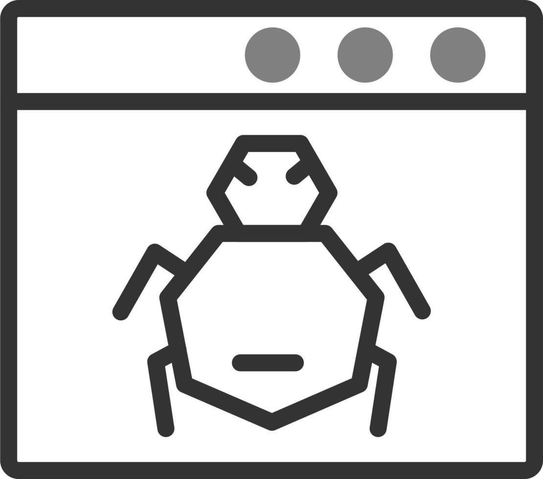 Browser Bug Vector Icon