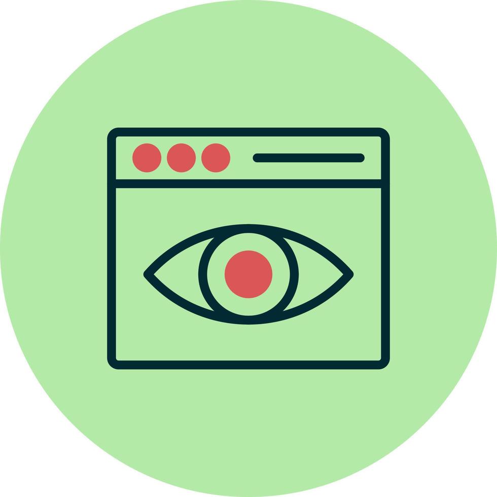 Web Visibility Vector Icon