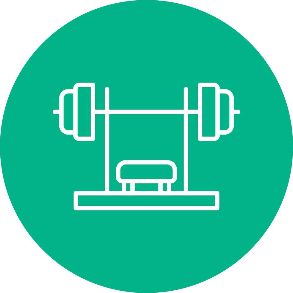 Bench Press Vector Icon