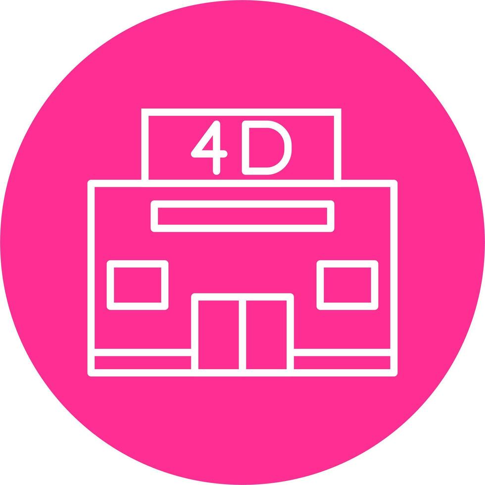 4d Cinema Vector Icon